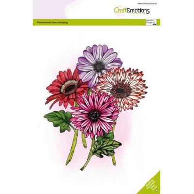 CraftEmotions Clear Stamp - Gerbera